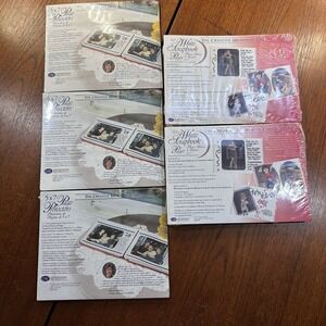 Lot of 5  New Creative Memories 5x7 Retired WHITE PAGES (2) & 3 Page Protectors